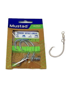 Mustad Demon Offset Circle SE39943NP-SS Nº8/0 2pcs